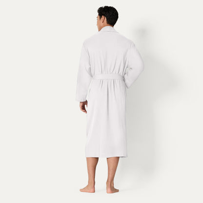 Amazon Essentials Men's Lightweight Cotton Waffle Bath Robe, Mid-Length Loungewear (Available in Big & Tall)
