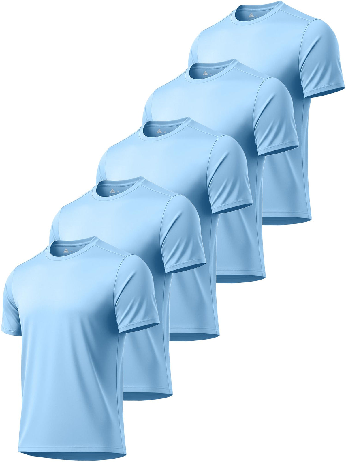 5 Pack T Shirts for Men UPF 50+ UV Sun Protection Shirts Fast Dry Rash Guard Workout Running Swimming Shirt