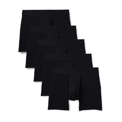 Amazon Essentials Men's Super Soft Modal Boxer Briefs, Pack of 5