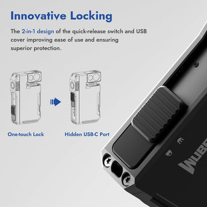WUBEN G5 Rechargeable EDC Flashlight, Mini Flat Bright Pocket Flashlight