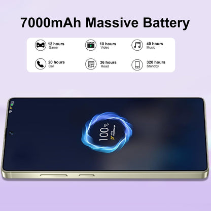 S25 Ultra 5G Unlocked Smartphone,12GB+512GB Fully Cell Phone for Android 14, 6.99" Unlocked Cell Phone, 7000mAh, 68MP+108MP Dual Camera/Dual SIM/Fingerprint Lock/Face (Grey)