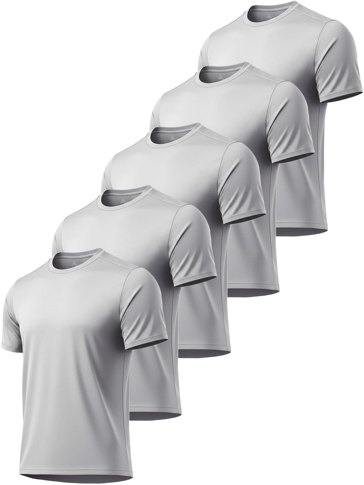 5 Pack T Shirts for Men UPF 50+ UV Sun Protection Shirts Fast Dry Rash Guard Workout Running Swimming Shirt