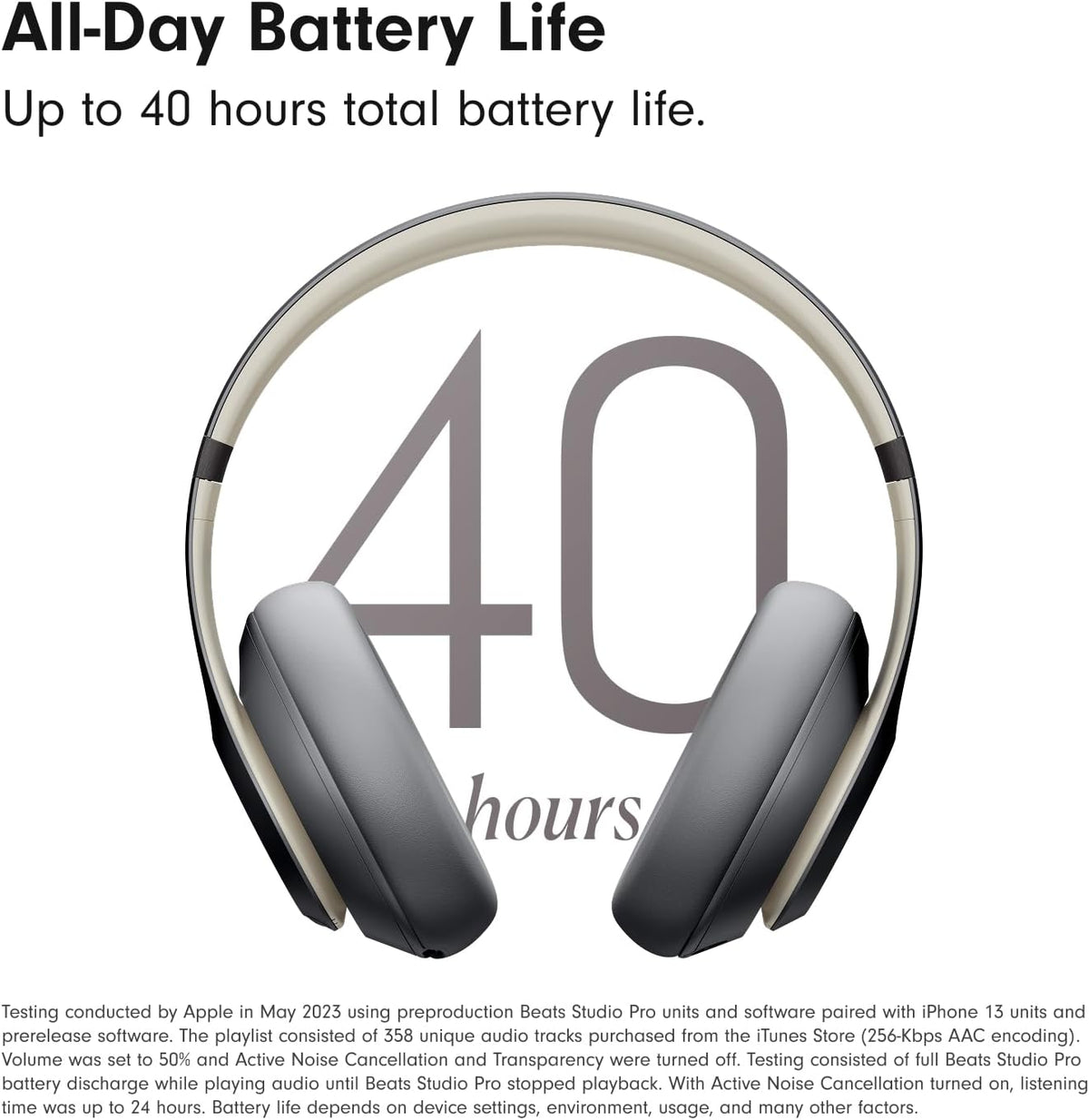 Beats Studio Pro with AppleCare+ for Headphones (2 Years) - Sand Gray