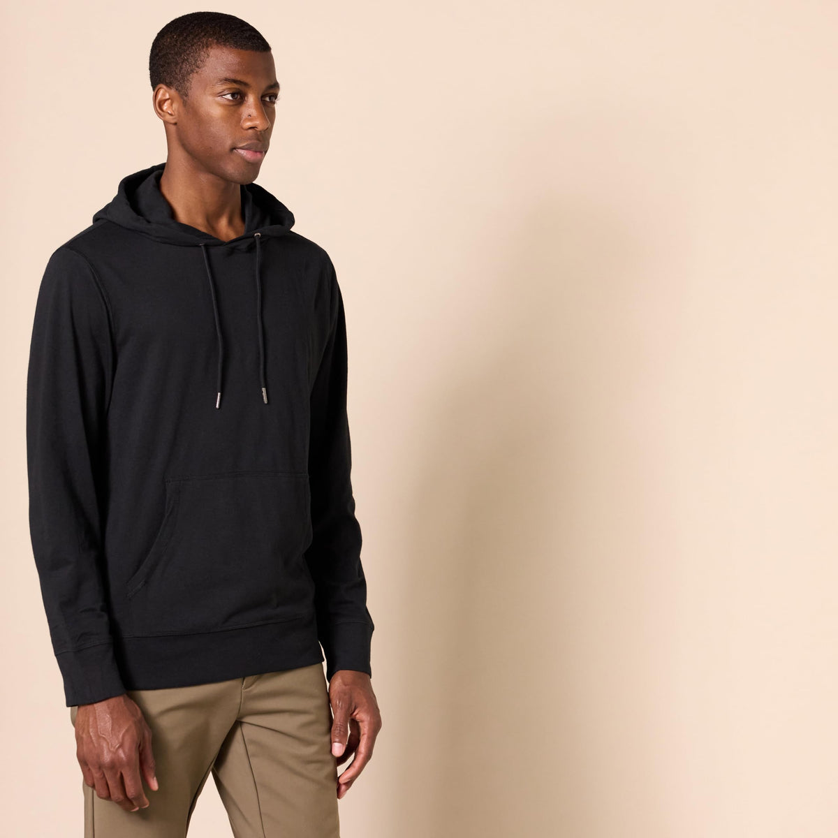Amazon Essentials Men's Lightweight Jersey Pullover Hoodie, Soft