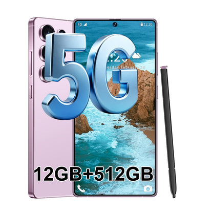 S25 Ultra 5G Unlocked Smartphone,12GB+512GB Fully Cell Phone for Android 14, 6.99" Unlocked Cell Phone, 7000mAh, 68MP+108MP Dual Camera/Dual SIM/Fingerprint Lock/Face (Grey)
