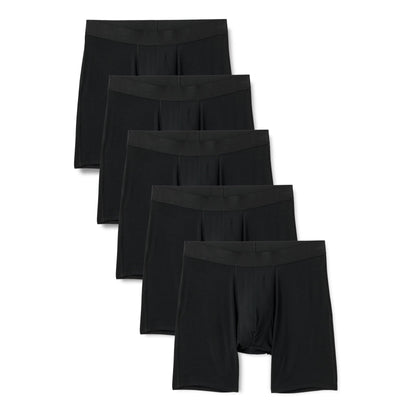 Amazon Essentials Men's Super Soft Modal Boxer Briefs, Pack of 5