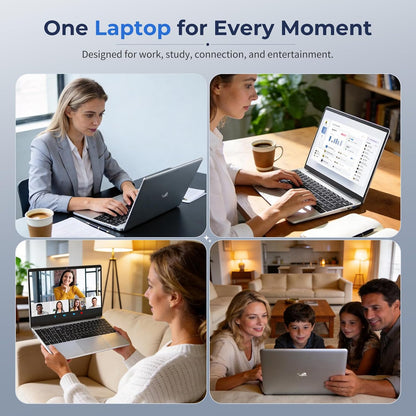 2026 Flagship 15.6" Business Laptop Computer, 16GB RAM 512GB SSD, Core i5-7Y54(Up to 3.2GHz), Windows 11 Pro, Office 365, Fan Cooling, 2-Year Warranty, Portable Traditional Lap Top for Students & Work