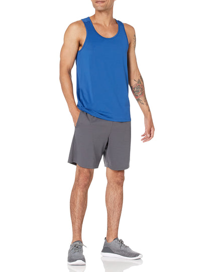 Amazon Essentials Men's Quick Dry Moisture-Wicking Tech Stretch Active Sleeveless Tank Top Workout Shirt