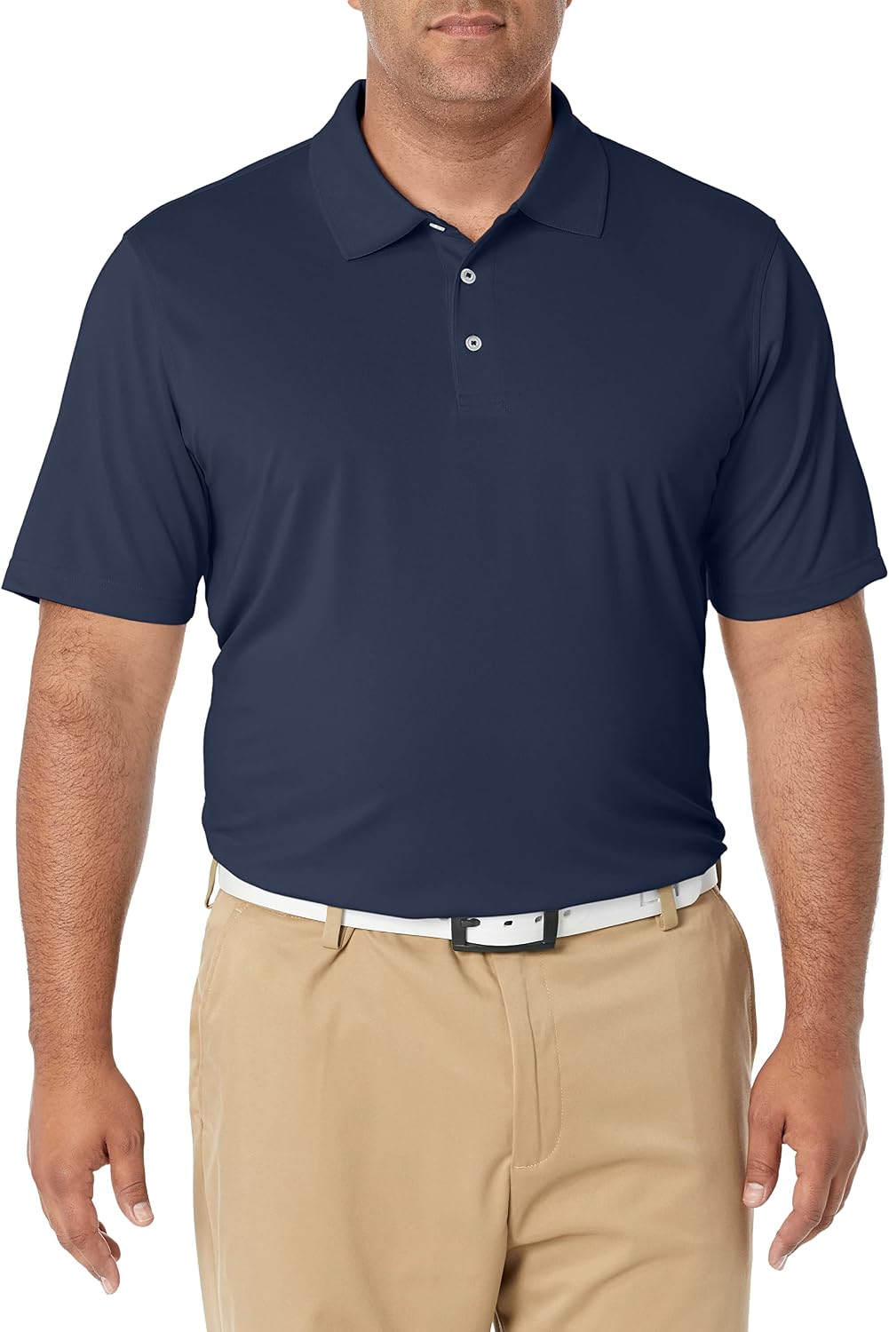 Amazon Essentials Men's Regular Fit Golf Polo Shirt, Moisture-Wicking Quick Dry, Recycled Polyester, Short Sleeve