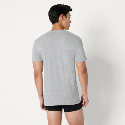 Amazon Essentials Men's Slim Fit V-Neck Undershirt, Breathable Cotton, Pack of 6