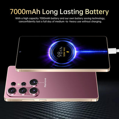 26 Ultra Unlocked Phone 16+1TB,Built in Pen The Phone,Battery 7000mAh 7.0" HD Screen,Android 15 Smartphone,Face ID/5G/Fingerprint Lock/Dual SIM/GPS (Rose Gold)
