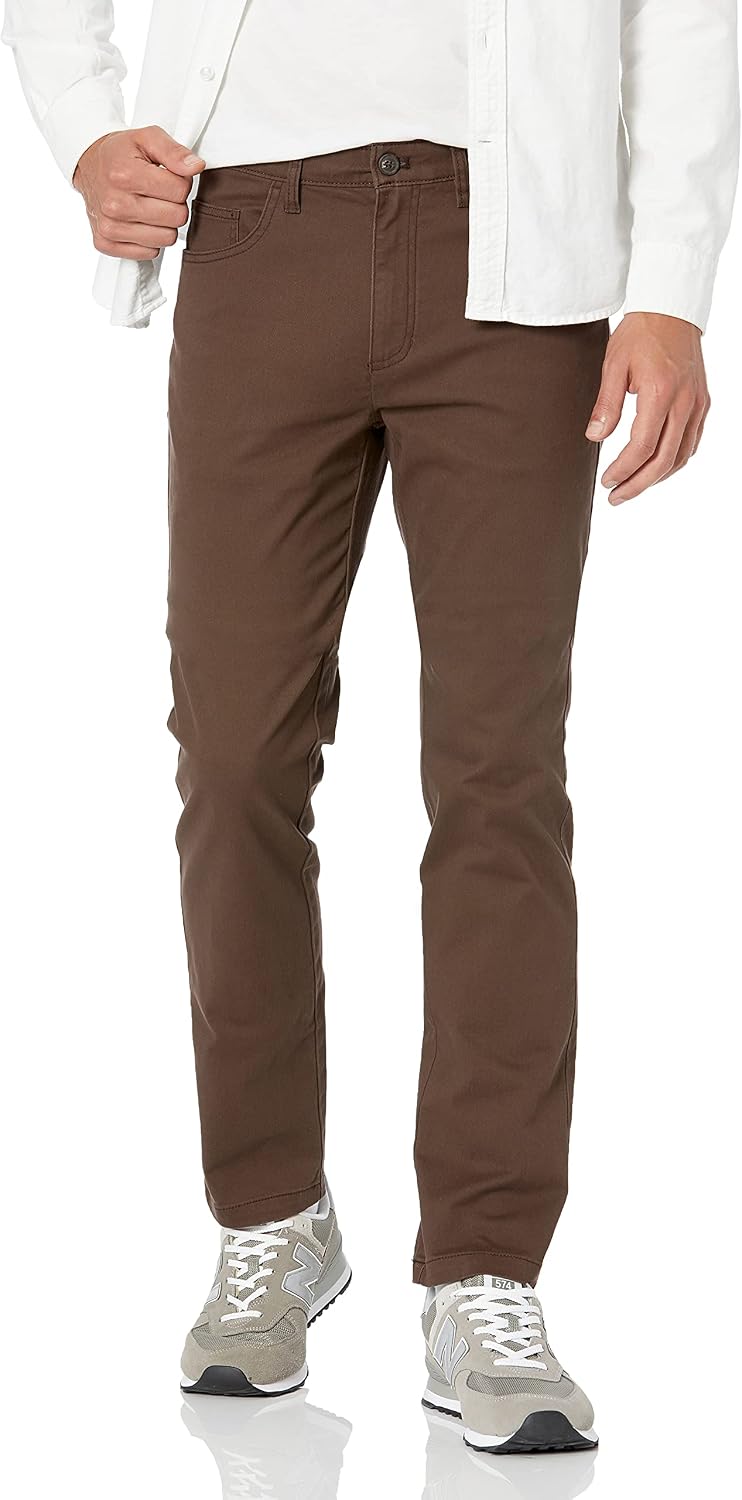 Amazon Essentials Men's Skinny Fit 5-Pocket Comfort Stretch Chino Pants