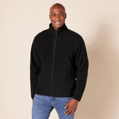 Amazon Essentials Men's Full-Zip Polar Fleece Jacket with Zippered Pockets for Cold Outdoor Weather