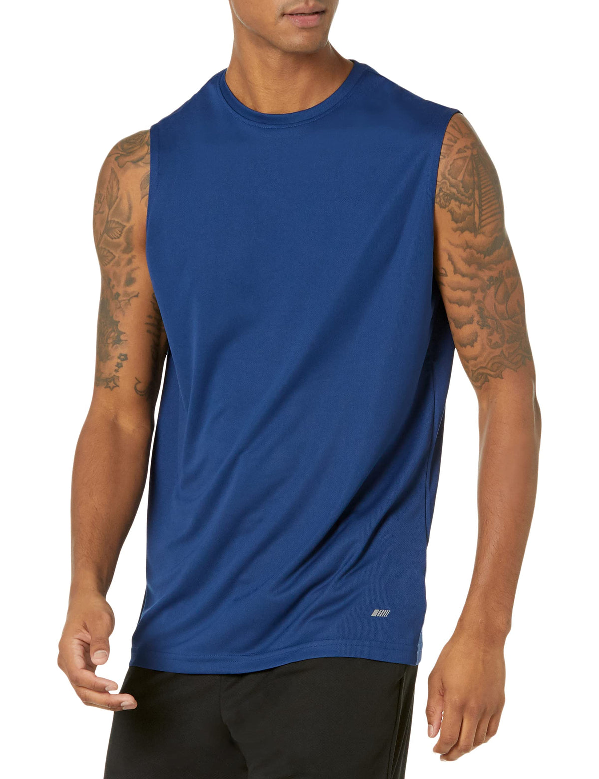 Amazon Essentials Men's Active Performance Tech Muscle Sleeveless Top, Breathable Moisture Wicking Workout Shirt