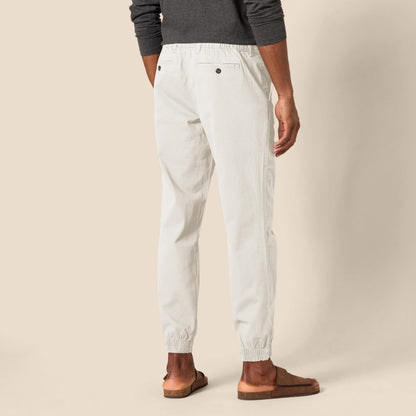 Amazon Essentials Men's Straight-Fit Chino Jogger Pants with Elastic Waist and Pockets