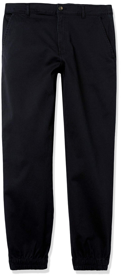 Amazon Essentials Men's Straight-Fit Chino Jogger Pants with Elastic Waist and Pockets