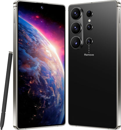 I26Ultra Unlocked Smartphone,6.99" HD+ Display,Built in Pen,16+1024GB Unlocked Phone,Snapdragon 8 Gen4,7000mAh Dual Speakers 5G/Face ID/Fingerprint Lock/Dual SIM/GPS (Black)