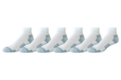 Amazon Essentials Men's Athletic Quarter Ankle Socks with Cushioned Arch Support, 6 Pairs
