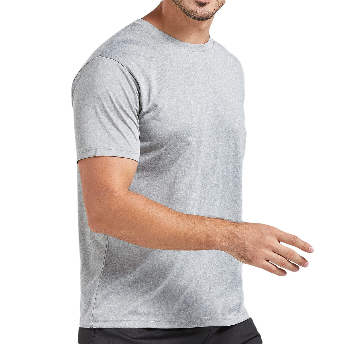 5 Pack Men's Dry Fit T Shirts Athletic Running Gym Workout Short Sleeve Tee Shirts for Men