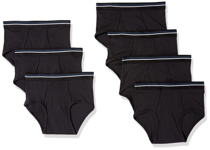 Amazon Essentials Men's Breathable Ribbed Knit Briefs with Elasticized Waistband, Multipacks