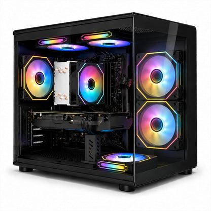 Desktop PC, i7-7700, RX 580 8GB, 16GB RAM, 256GB SSD, WiFi 6, Black