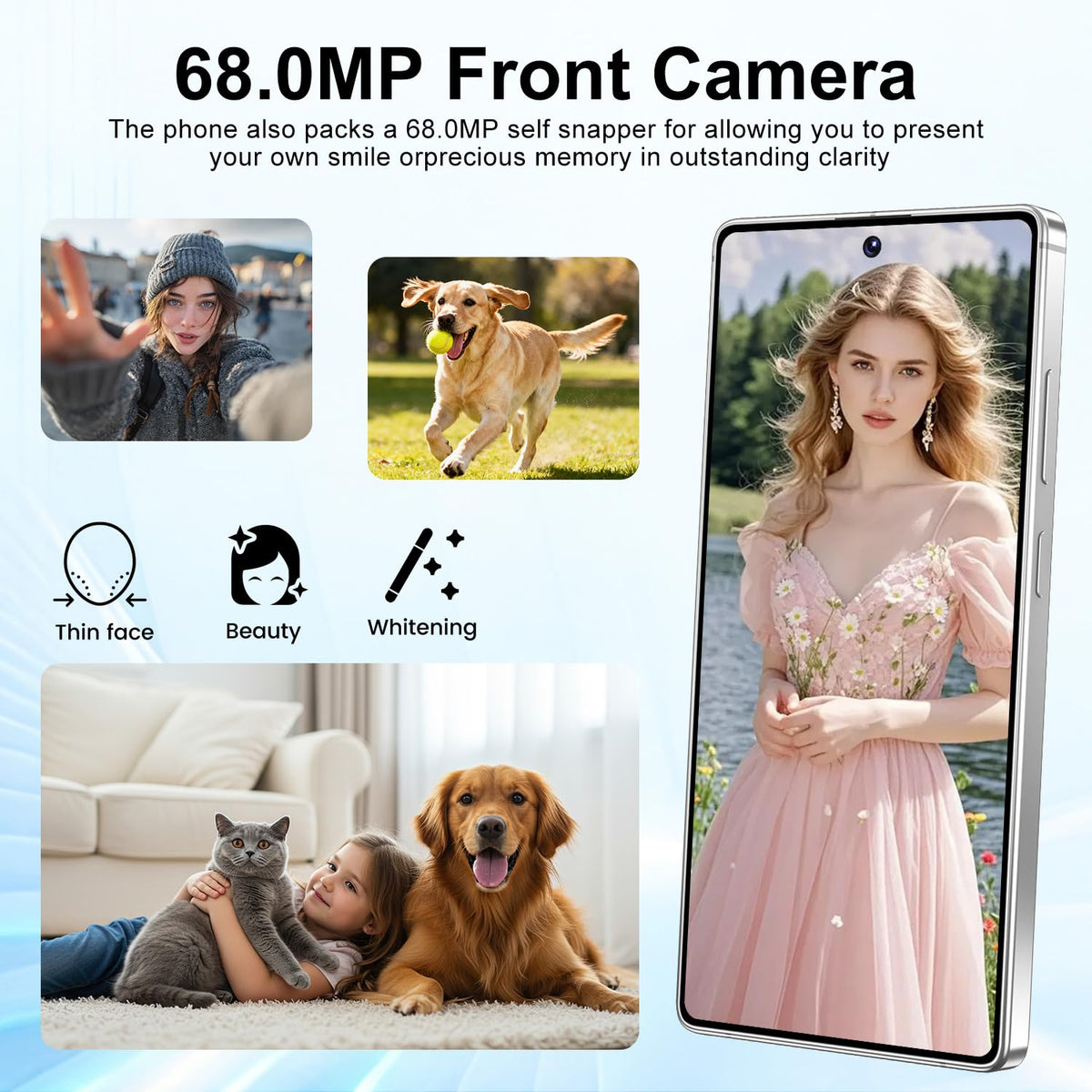 I26Ultra Unlocked Smartphone,6.99" HD+ Display,Built in Pen,16+1024GB Unlocked Phone,Snapdragon 8 Gen4,7000mAh Dual Speakers 5G/Face ID/Fingerprint Lock/Dual SIM/GPS (Black)