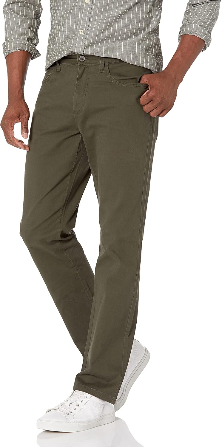 Amazon Essentials Men's Skinny Fit 5-Pocket Comfort Stretch Chino Pants