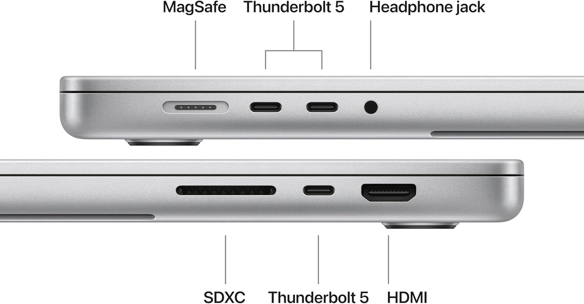 Apple MacBook Pro Laptop with M5 Max, 18‑core CPU, 40‑core GPU: 16.2-inch Display, 128GB Memory, 2TB SSD; Silver