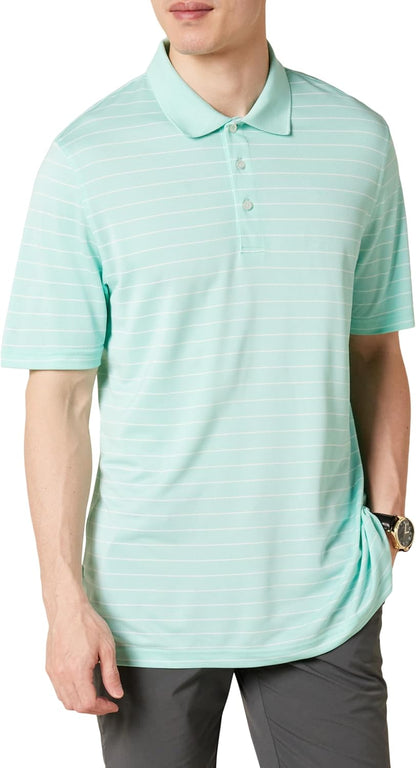 Amazon Essentials Men's Regular Fit Golf Polo Shirt, Moisture-Wicking Quick Dry, Recycled Polyester, Short Sleeve