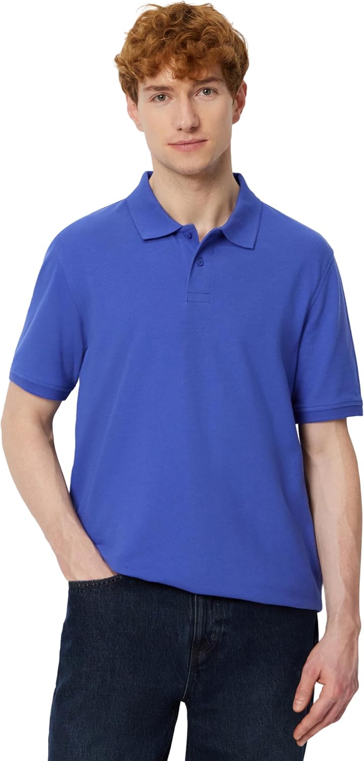 Amazon Essentials Men's Regular-Fit Cotton Pique Polo Shirt