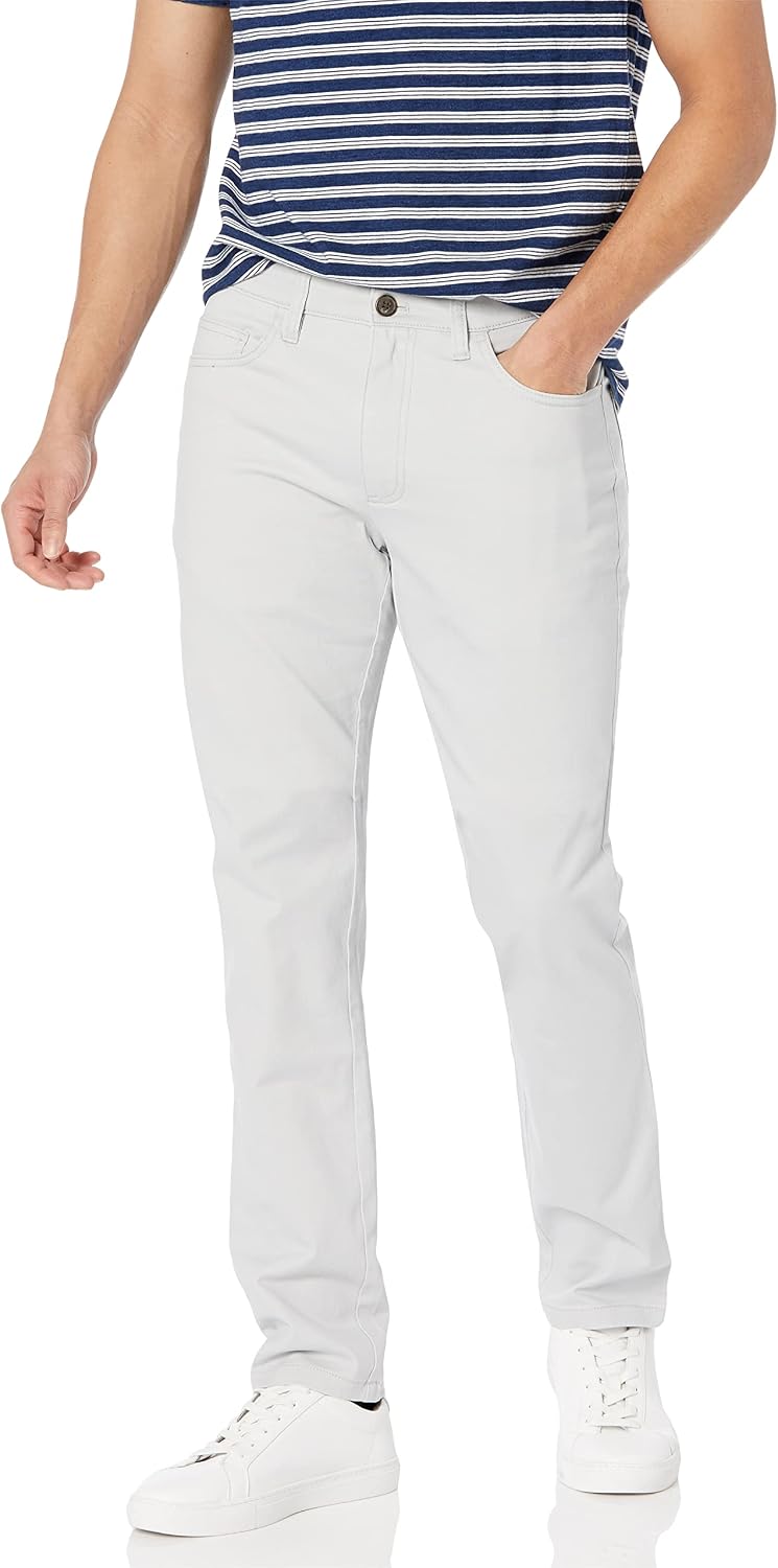 Amazon Essentials Men's Skinny Fit 5-Pocket Comfort Stretch Chino Pants