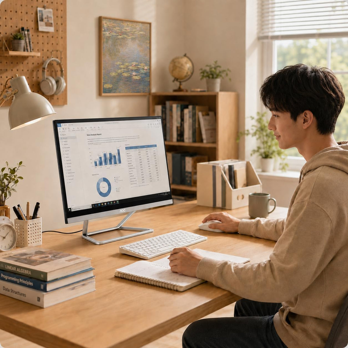 AOC 24" All-in-One Desktop Computer, 16GB RAM 512GB SSD, FHD Windows 11 AIO