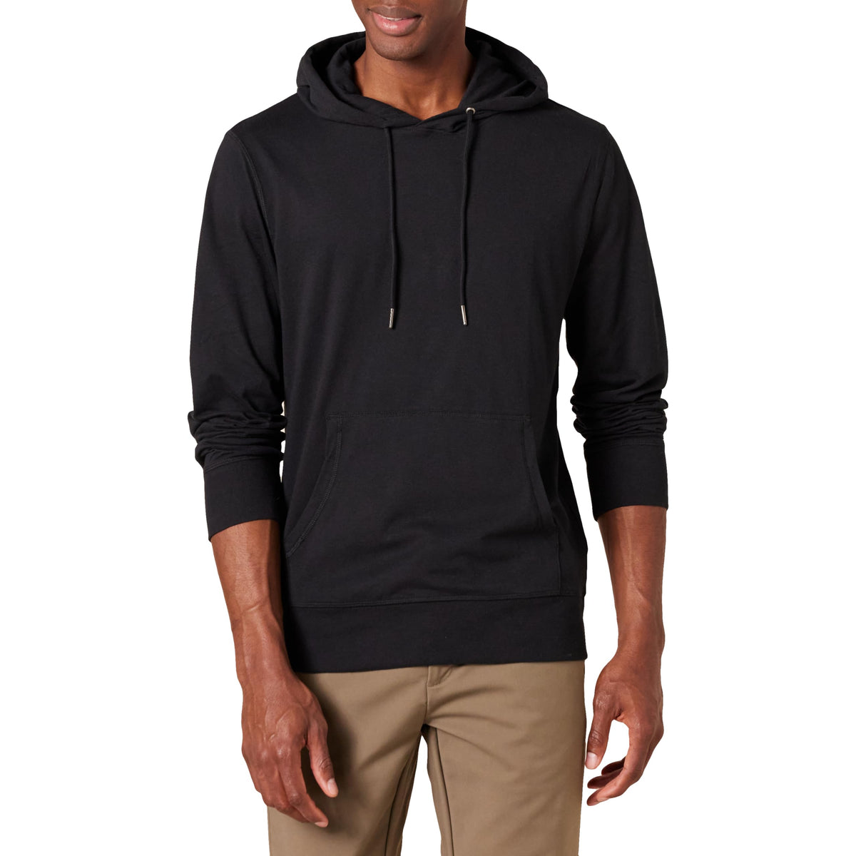 Amazon Essentials Men's Lightweight Jersey Pullover Hoodie, Soft