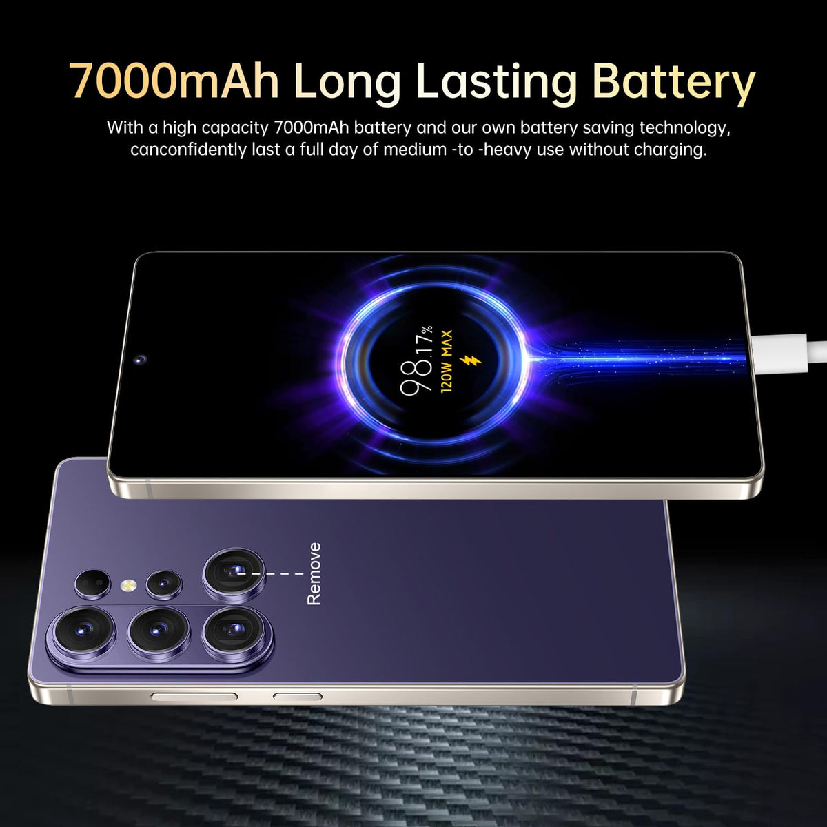 26 Ultra Unlocked Phone 16+1TB,Built in Pen The Phone,Battery 7000mAh 7.0" HD Screen,Android 15 Smartphone,Face ID/5G/Fingerprint Lock/Dual SIM/GPS (Rose Gold)
