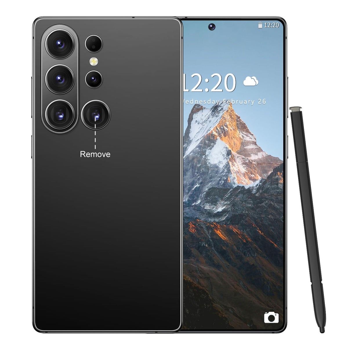 26 Ultra Unlocked Phone 16+1TB,Built in Pen The Phone,Battery 7000mAh 7.0" HD Screen,Android 15 Smartphone,Face ID/5G/Fingerprint Lock/Dual SIM/GPS (Rose Gold)