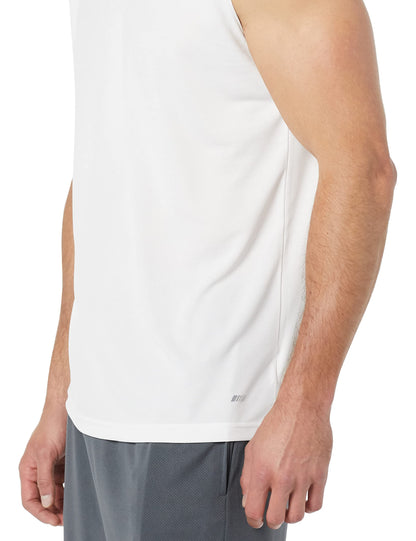 Amazon Essentials Men's Active Performance Tech Muscle Sleeveless Top, Breathable Moisture Wicking Workout Shirt, Pack of 2