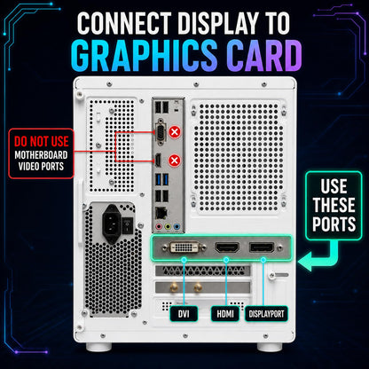 Desktop PC, i7-7700, RX 580 8GB, 16GB RAM, 256GB SSD, WiFi 6, Black