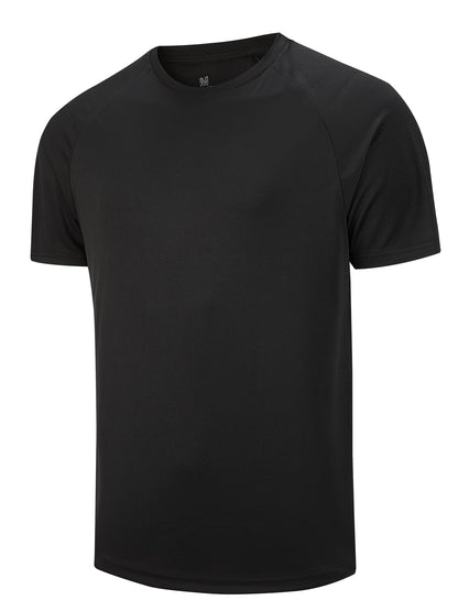 5 Pack Men's Dry Fit T Shirts Athletic Running Gym Workout Short Sleeve Tee Shirts for Men