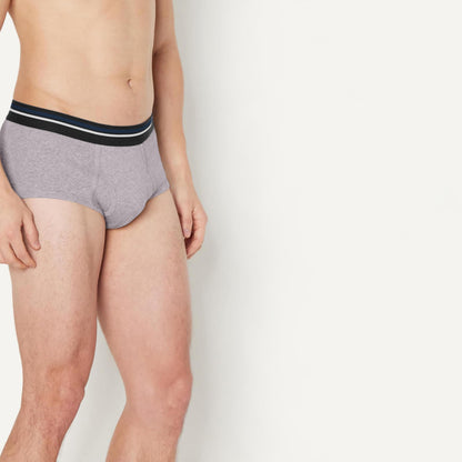 Amazon Essentials Men's Breathable Ribbed Knit Briefs with Elasticized Waistband, Multipacks
