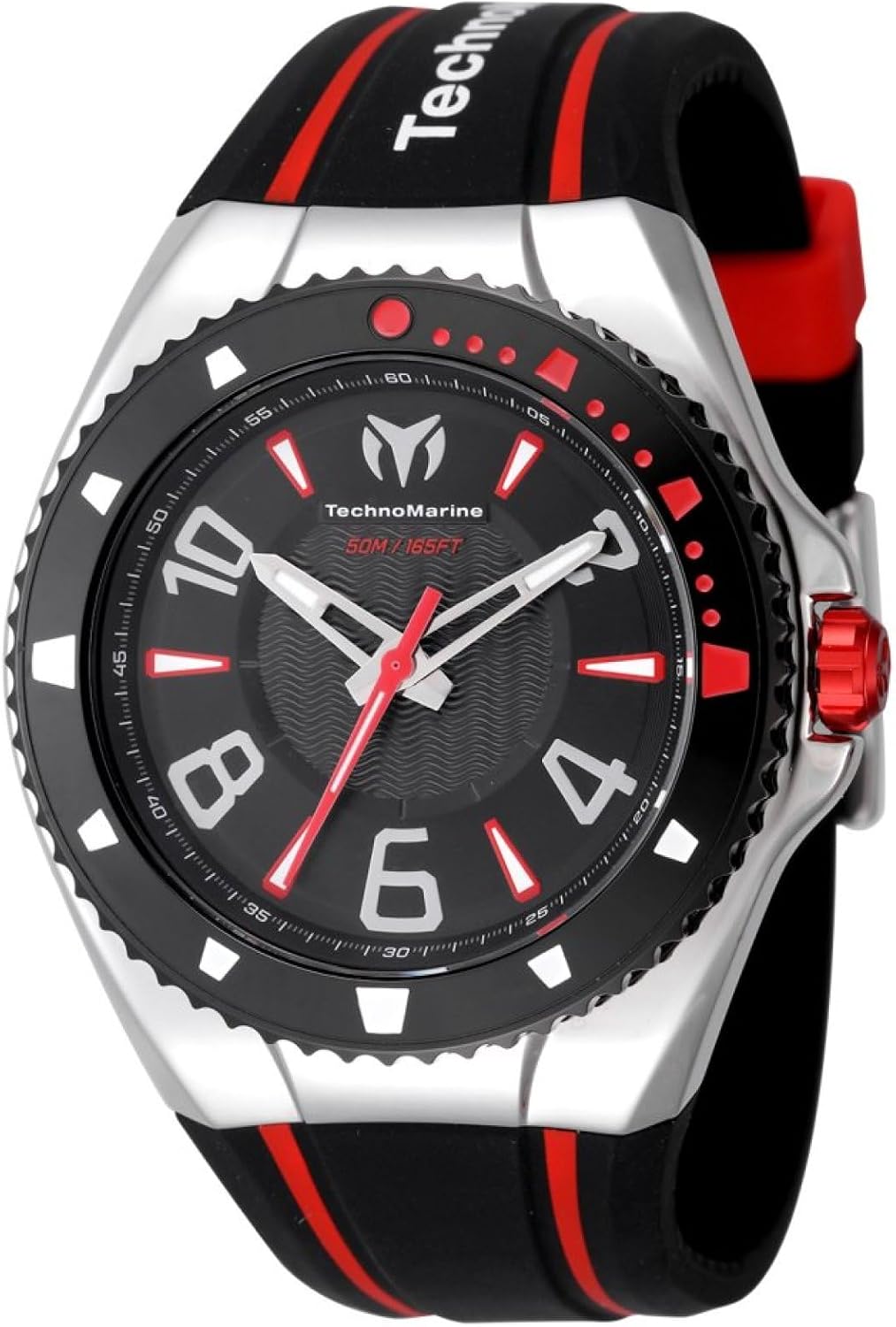 TechnoMarine Racing Legends Men 44.00mm Stainless Steel Black + Steel Black dial PC21 Quartz