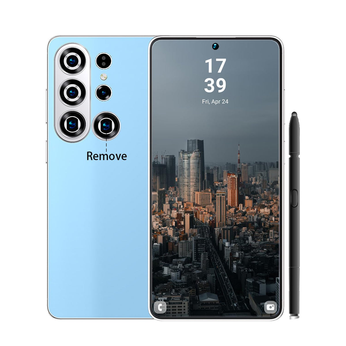 26 Ultra Unlocked Phone 16+1TB,Built in Pen The Phone,Battery 7000mAh 7.0" HD Screen,Android 15 Smartphone,Face ID/5G/Fingerprint Lock/Dual SIM/GPS (Rose Gold)