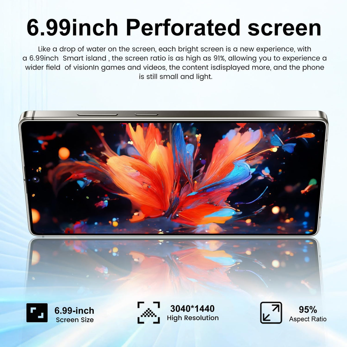 I26Ultra Unlocked Smartphone,6.99" HD+ Display,Built in Pen,16+1024GB Unlocked Phone,Snapdragon 8 Gen4,7000mAh Dual Speakers 5G/Face ID/Fingerprint Lock/Dual SIM/GPS (Black)