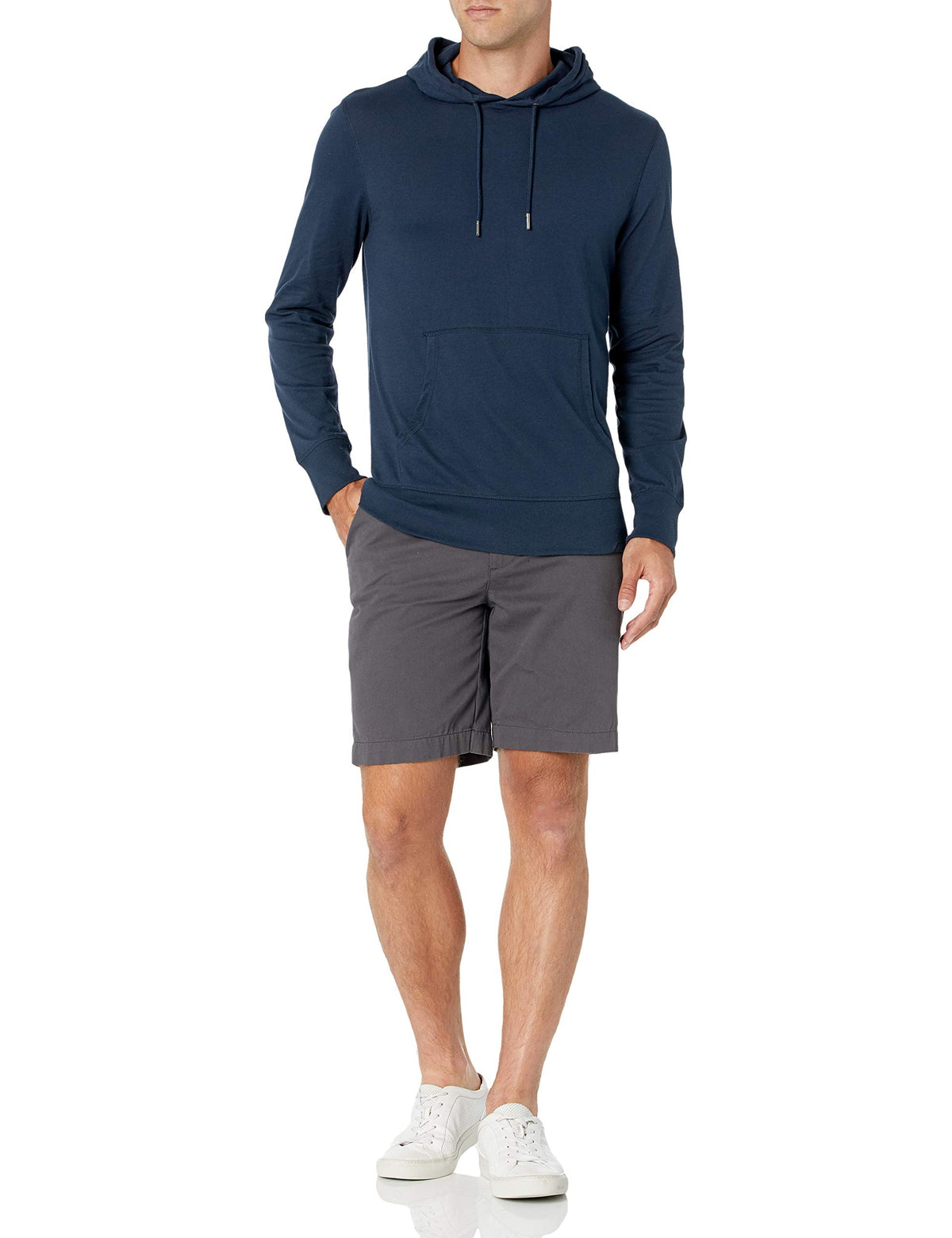 Amazon Essentials Men's Lightweight Jersey Pullover Hoodie, Soft