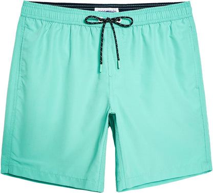 maamgic Mens Swim Trunks Quick Dry Mesh Linner with Pockets 7" Beach Shorts