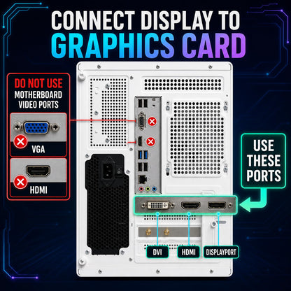 Desktop PC, i7-7700, RX 580 8GB, 16GB RAM, 256GB SSD, WiFi 6, Black