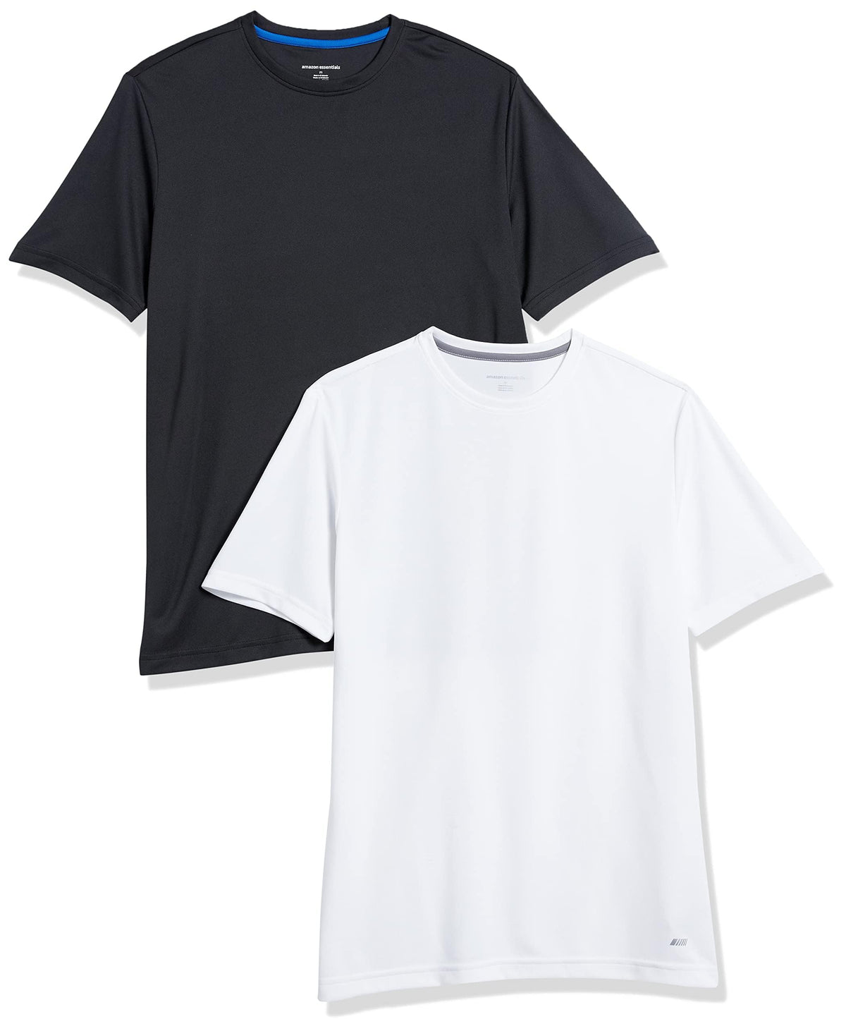 Amazon Essentials Men's Moisture Wicking Breathable Performance Tech Workout T-Shirts, Pack of 2