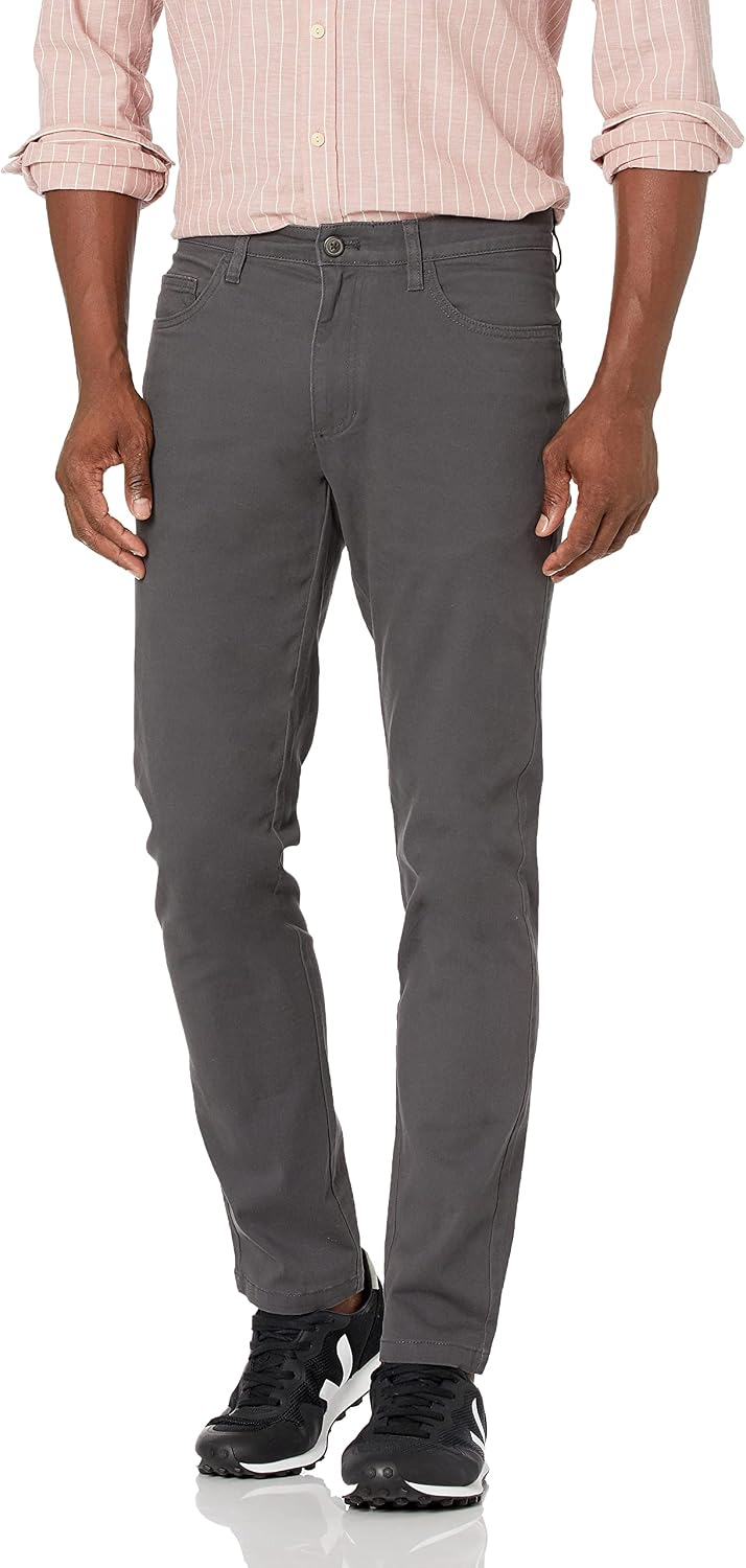 Amazon Essentials Men's Skinny Fit 5-Pocket Comfort Stretch Chino Pants