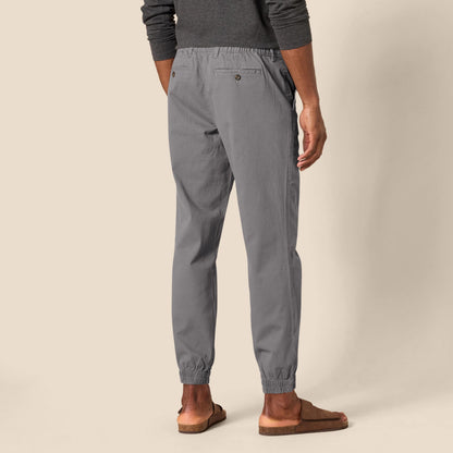 Amazon Essentials Men's Straight-Fit Chino Jogger Pants with Elastic Waist and Pockets