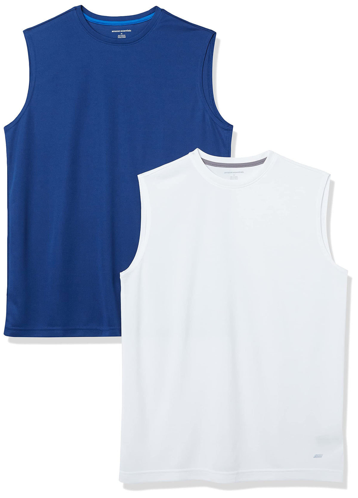 Amazon Essentials Men's Active Performance Tech Muscle Sleeveless Top, Breathable Moisture Wicking Workout Shirt
