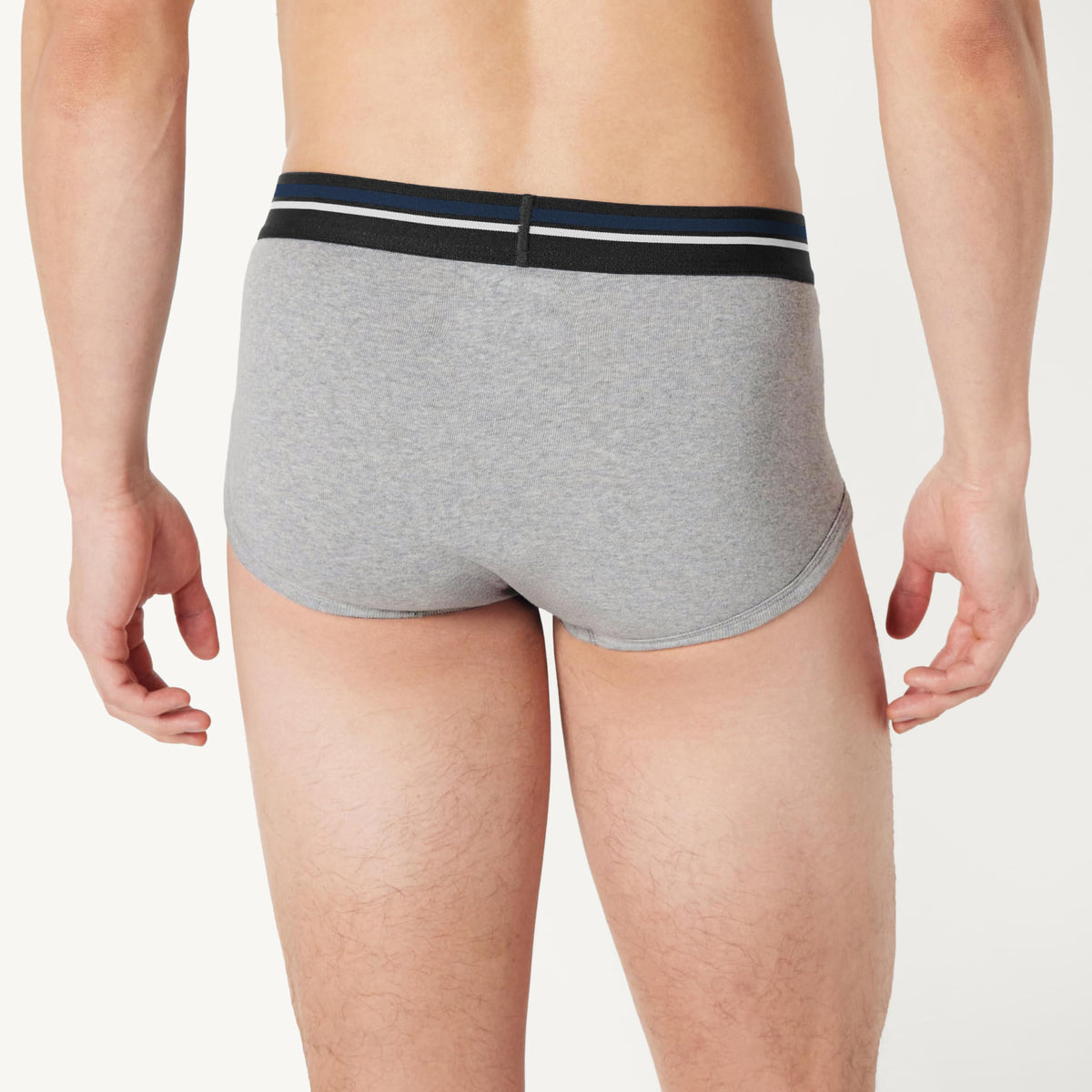 Amazon Essentials Men's Breathable Ribbed Knit Briefs with Elasticized Waistband, Multipacks